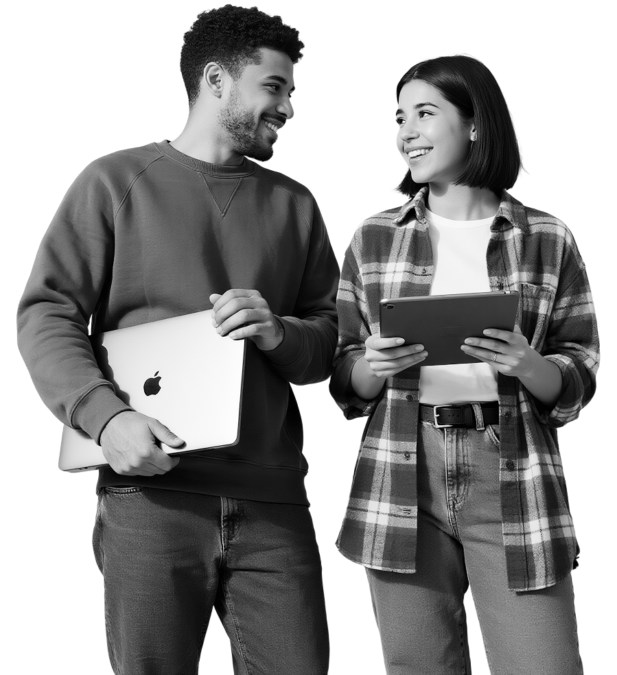 Dos Product Designers colaborando